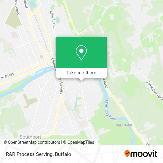 R&R Process Serving map