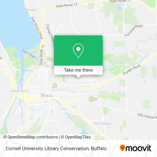 Cornell University Library Conservation map