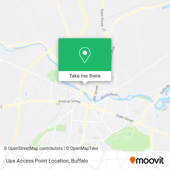 Ups Access Point Location map