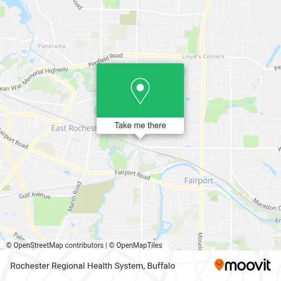 Rochester Regional Health System map
