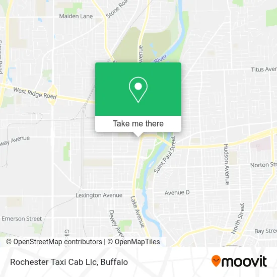 Rochester Taxi Cab Llc map