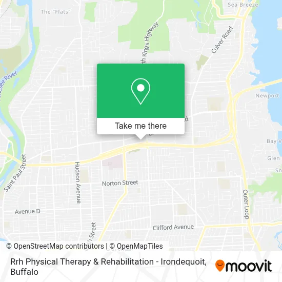 Rrh Physical Therapy & Rehabilitation - Irondequoit map
