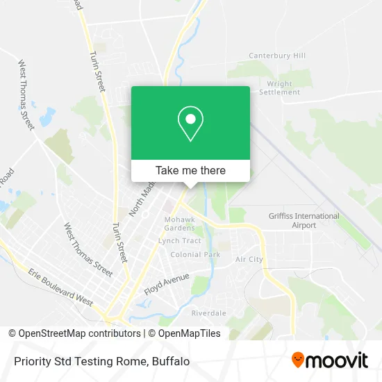 Priority Std Testing Rome map