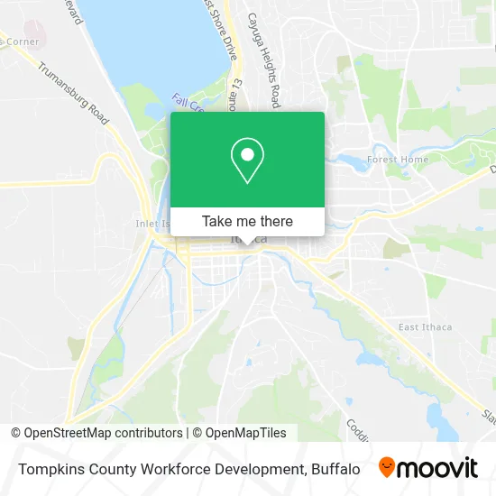 Tompkins County Workforce Development map