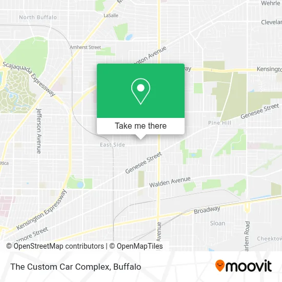 The Custom Car Complex map