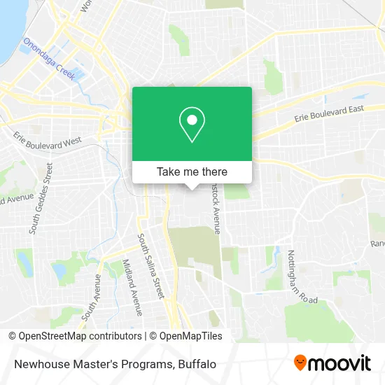Newhouse Master's Programs map