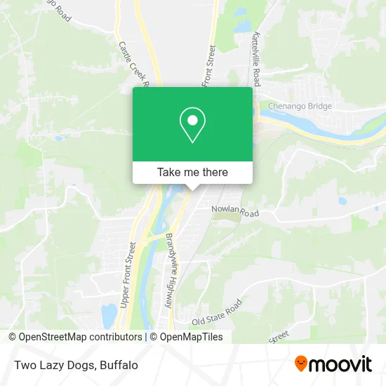 Two Lazy Dogs map