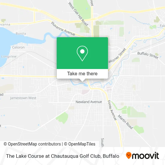 The Lake Course at Chautauqua Golf Club map