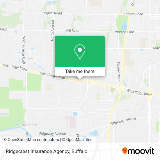Ridgecrest Insurance Agency map