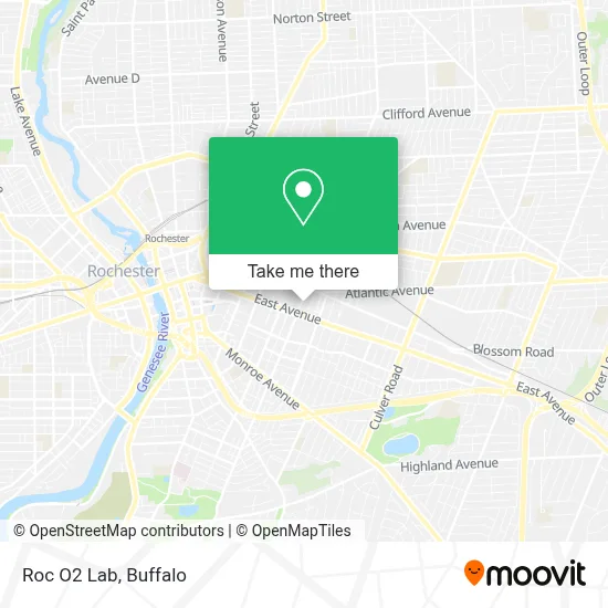 Roc O2 Lab map