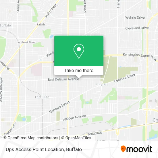 Ups Access Point Location map