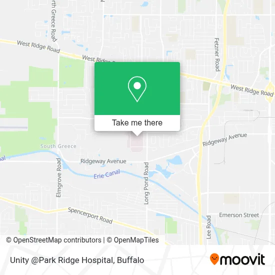 Unity @Park Ridge Hospital map
