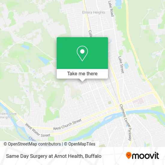 Same Day Surgery at Arnot Health map