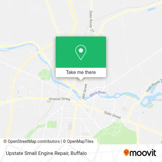 Upstate Small Engine Repair map