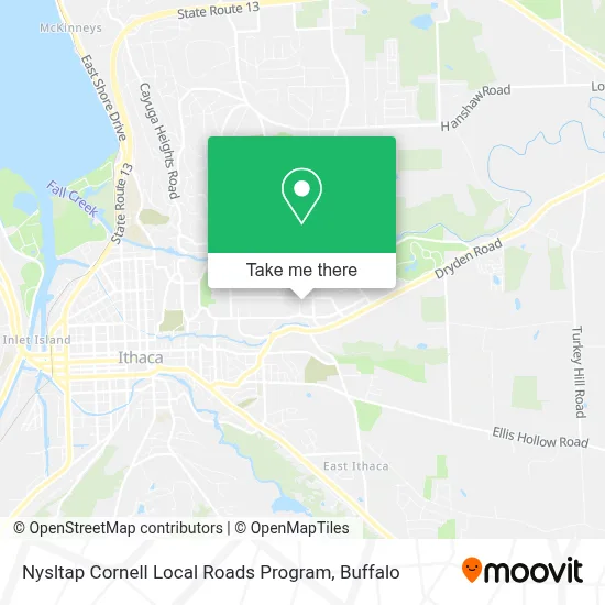 Nysltap Cornell Local Roads Program map
