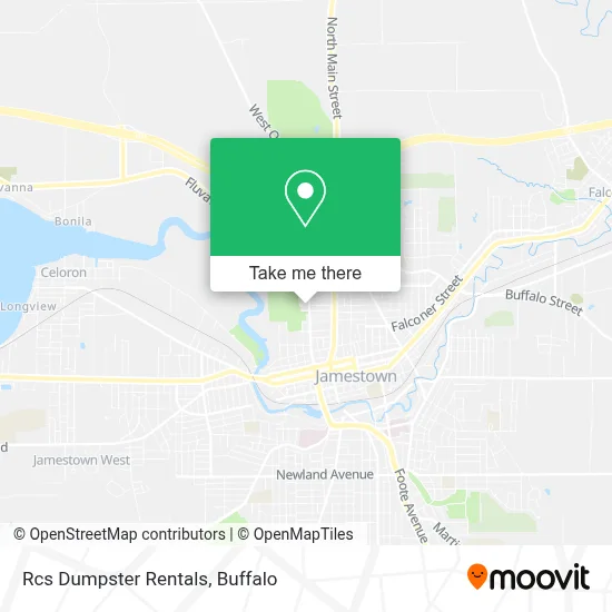 Rcs Dumpster Rentals map
