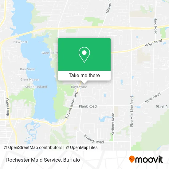 Rochester Maid Service map