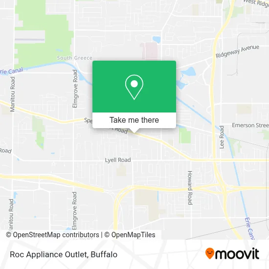 Roc Appliance Outlet map