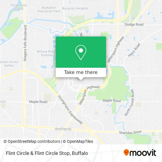 Flint Circle & Flint Circle Stop map