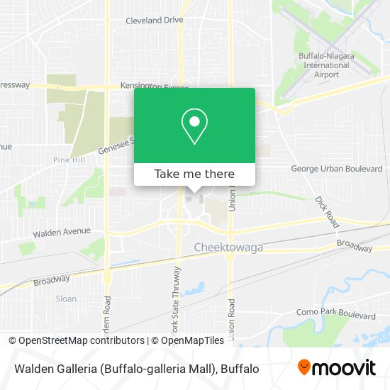 How to get to Walden Galleria (Buffalogalleria Mall) in Cheektowaga by
