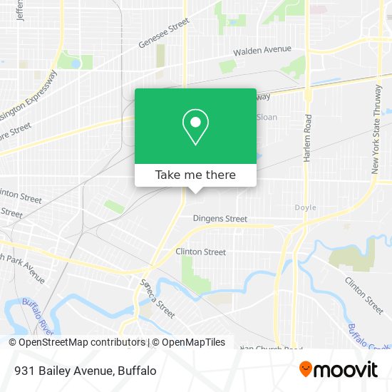 931 Bailey Avenue map