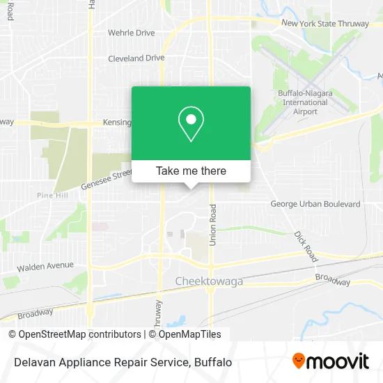 Delavan Appliance Repair Service map
