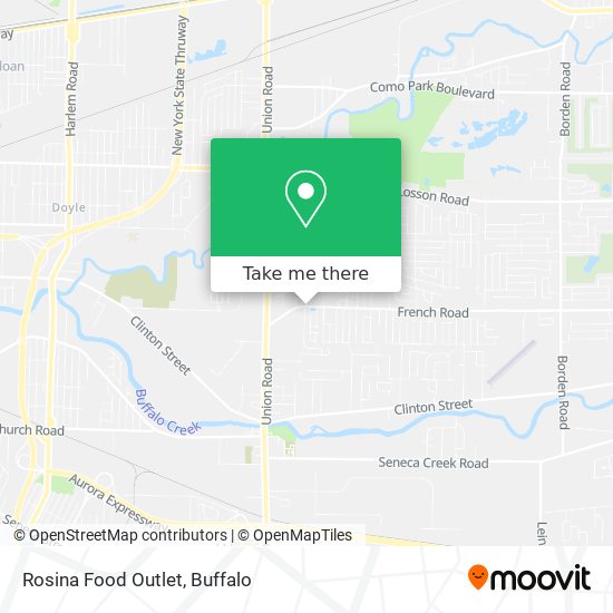 Rosina Food Outlet map