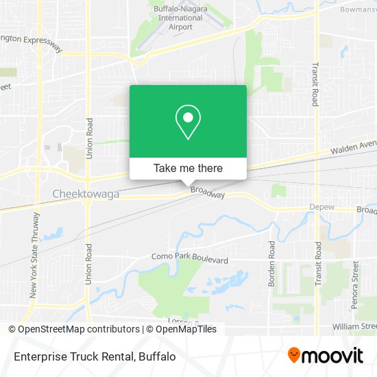 Enterprise Truck Rental map