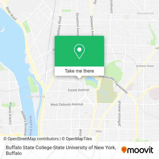 Buffalo State College-State University of New York map