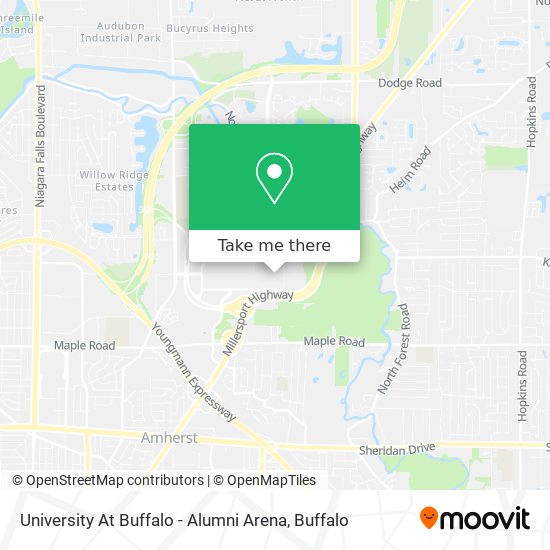 University At Buffalo - Alumni Arena map