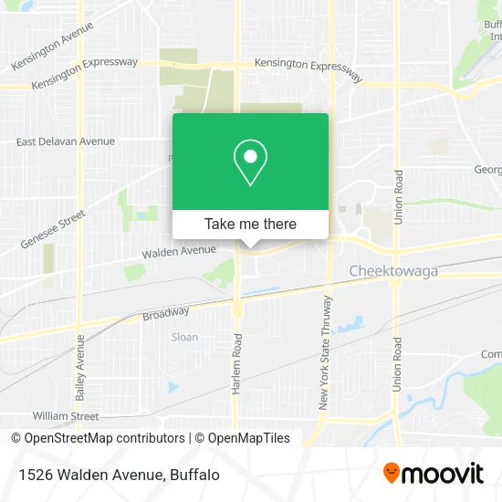 1526 Walden Avenue map