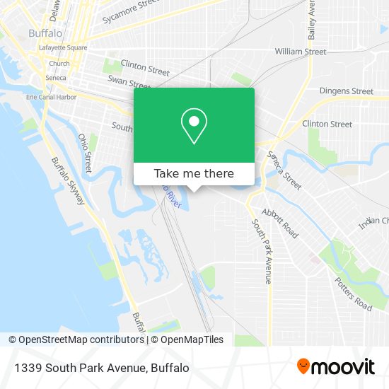 Mapa de 1339 South Park Avenue