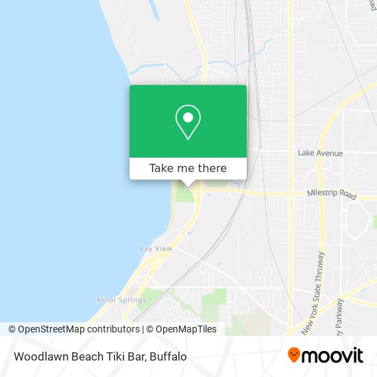 Woodlawn Beach Tiki Bar map