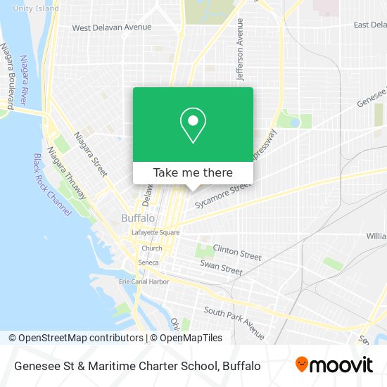 Genesee St & Maritime Charter School map