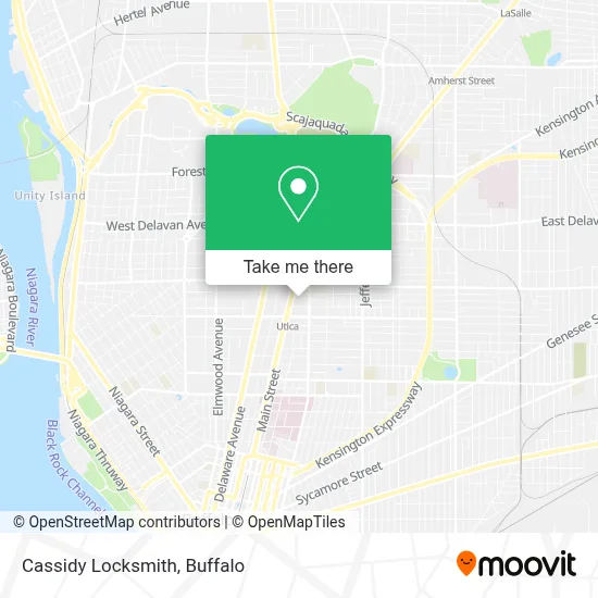 Cassidy Locksmith map