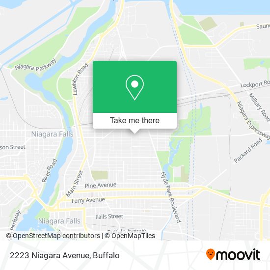 Mapa de 2223 Niagara Avenue