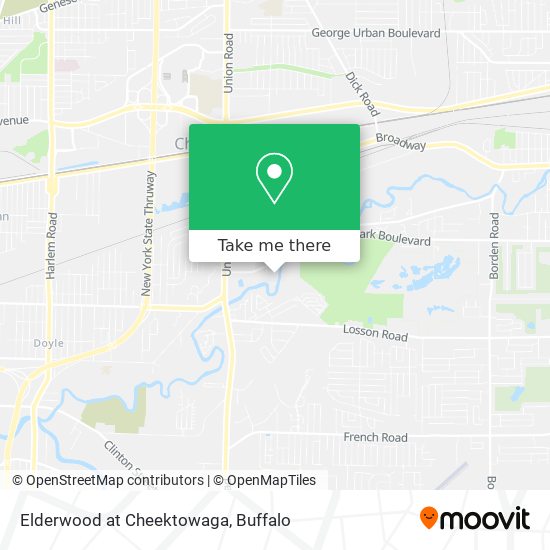 Elderwood at Cheektowaga map