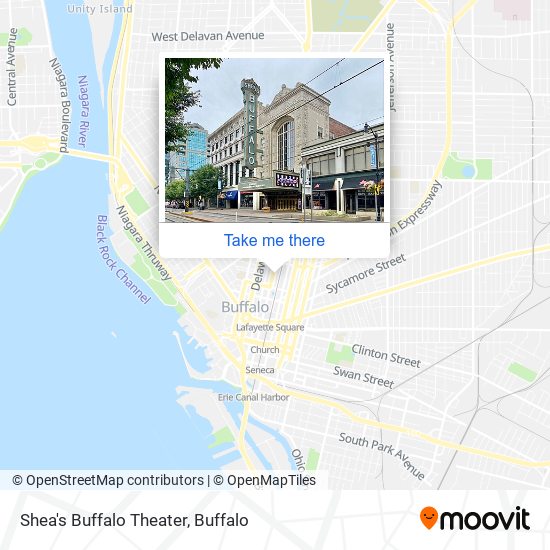 Shea's Buffalo Theater map