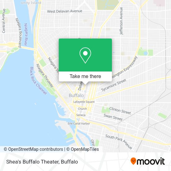 Shea's Buffalo Theater map