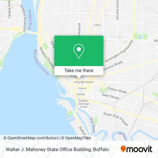 Walter J. Mahoney State Office Building map