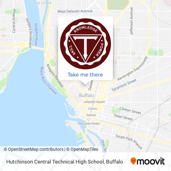 Hutchinson Central Technical High School map