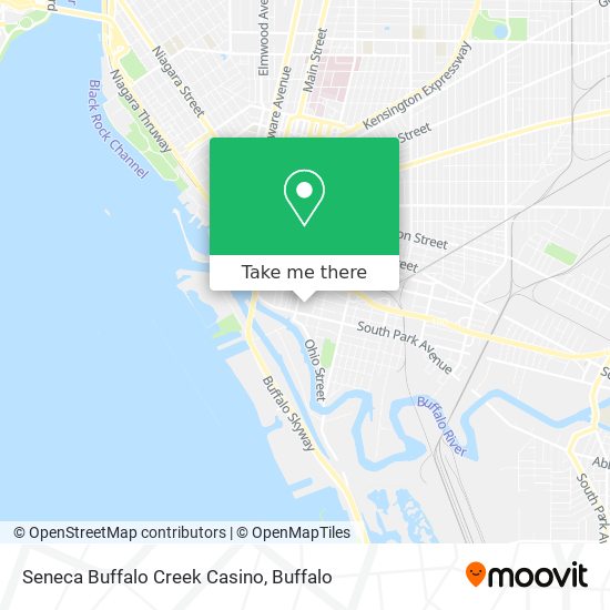 Seneca Buffalo Creek Casino map