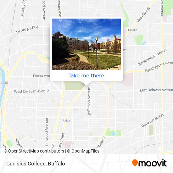 Mapa de Canisius College