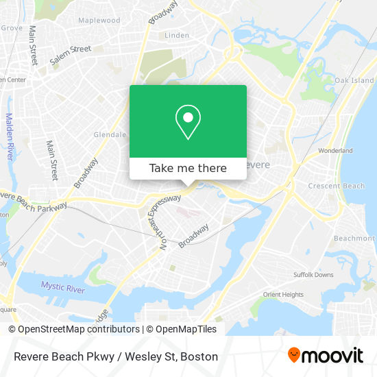 Revere Beach Pkwy / Wesley St map