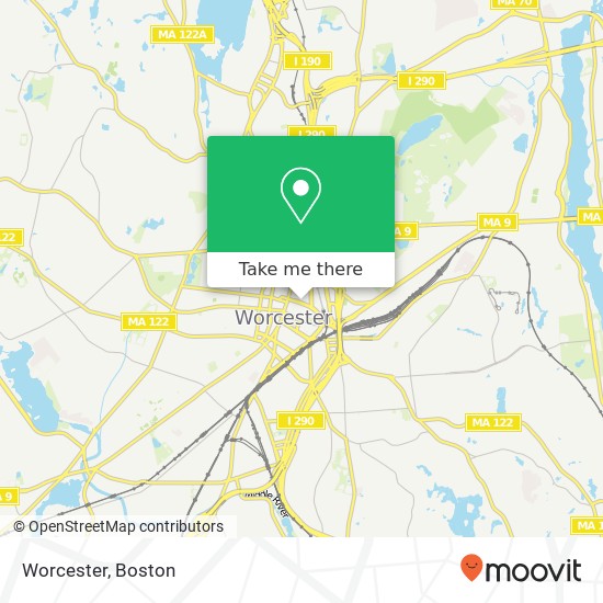 Worcester map