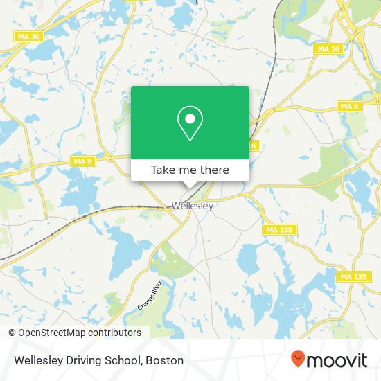 Mapa de Wellesley Driving School