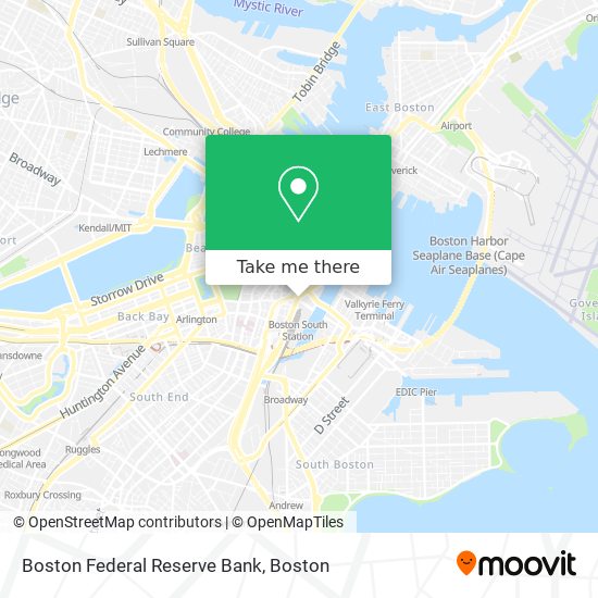 Boston Federal Reserve Bank map