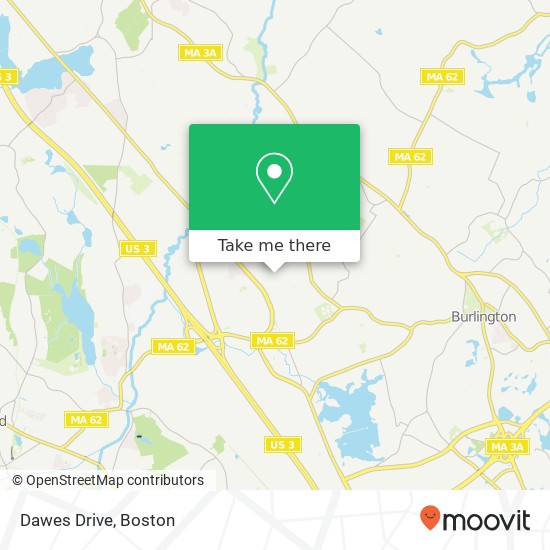 Dawes Drive map