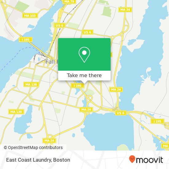 East Coast Laundry map