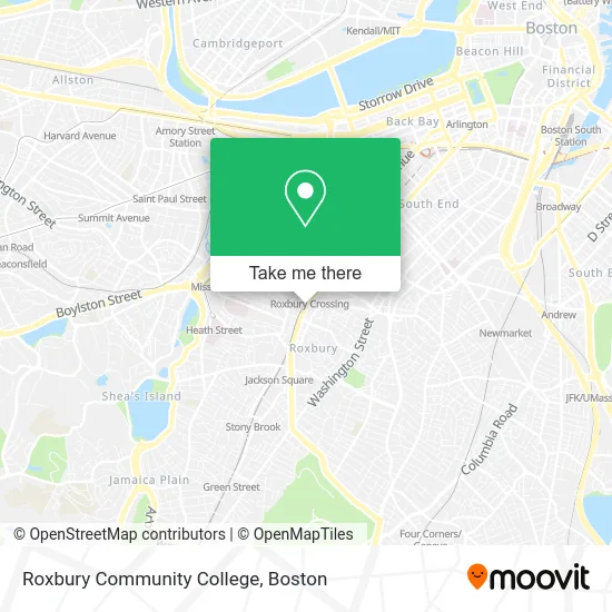 Roxbury Community College map